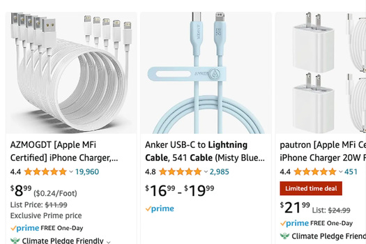 Amazon Screenshot Kabel